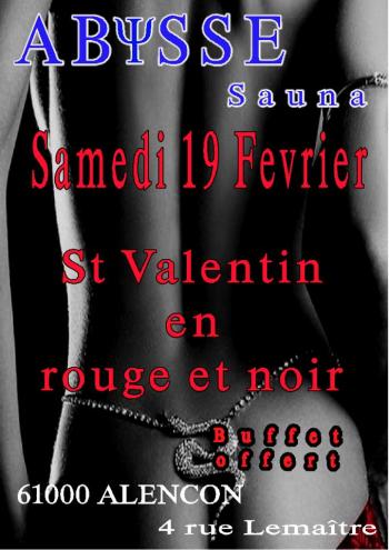 Sauna Club Abysse Alençon - Mixte : St Valentin - 2022-02-19T20:00:00 - 2022-02-20T01:00:00