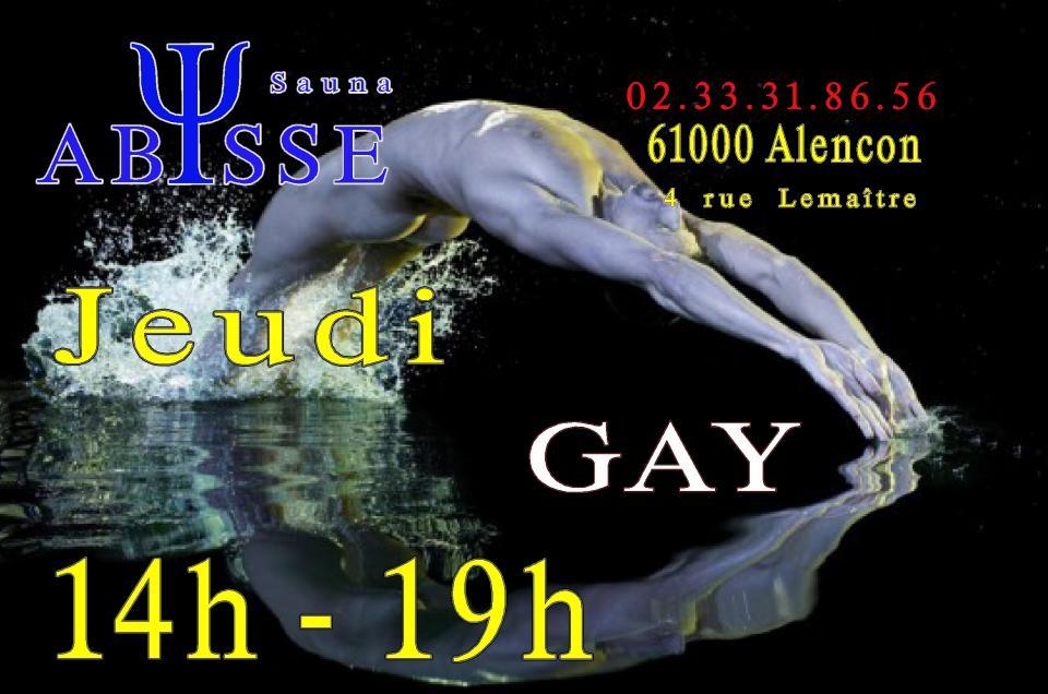Sauna Club Abysse : Horaires du Club Abysse - jeudi gay